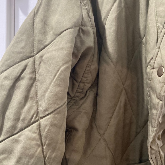 Social Standard by sanctuary XXL women's olive green quilted twill jacket EUC - Picture 5 of 12